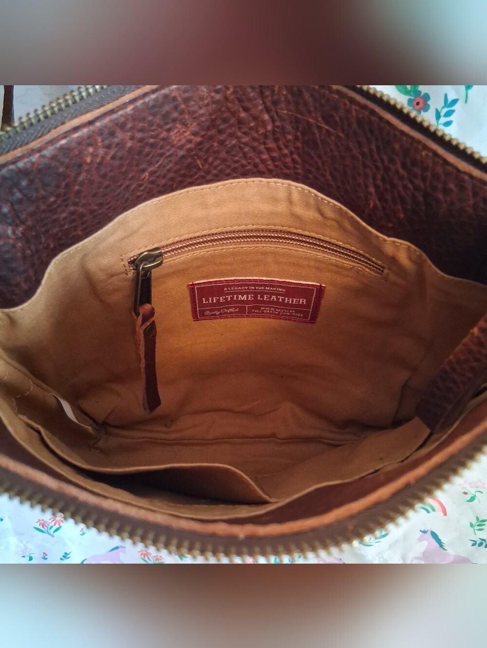 Duluth Lifetime Leather Burgundy Pebble Full-Grain Causal Crossbody Purse Bag - Picture 4 of 13